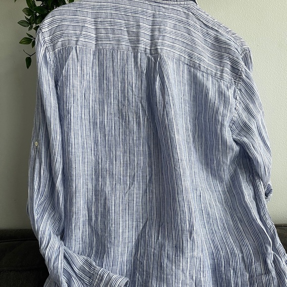 GAP LINEN BOYFRIEND  SHIRT - Picture 5 of 12